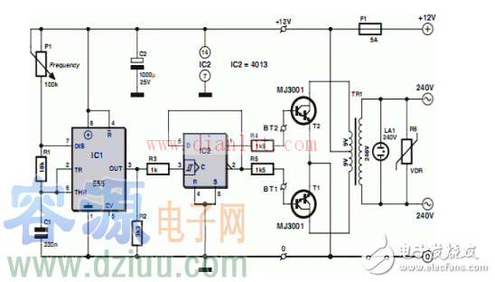 升壓器12v升220v電路圖(八款電路原理圖詳解)