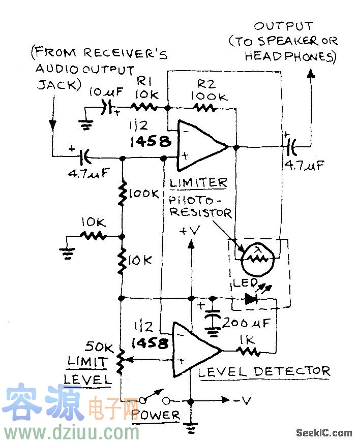 低失真音頻限制器電路