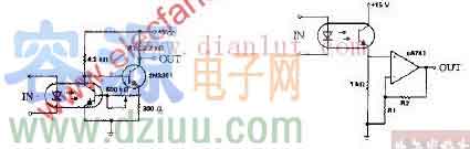 光耦合器用于分立元件脈沖放大器電路