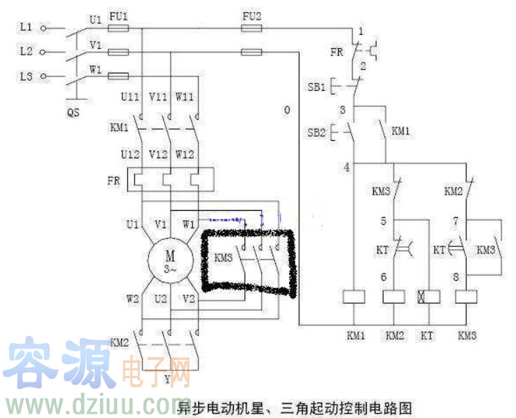 星三角切換短路的原因分析