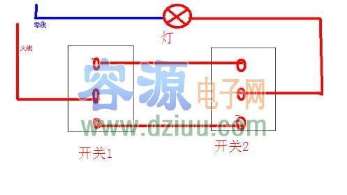 雙控開關接線圖原理圖 雙控開關接線圖原理圖