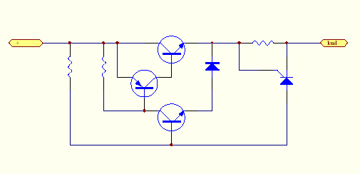 實(shí)用的電子保險絲電路圖