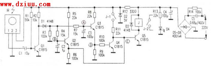 分立器件制作紅外遙控開關